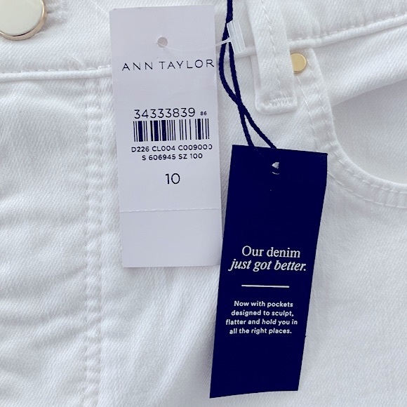 Ann Taylor White Slim Boot Jean - Picture 9 of 16